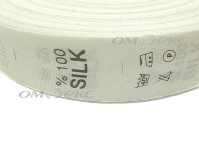 Состав и уход за тк.100% Silk (1000 шт) - купить в Глазове. Цена: 520.46 руб.