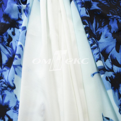 Плательная ткань "Фламенко" 19.1, 80 гр/м2, шир.150 см, принт растительный - купить в Глазове. Цена 241.49 руб.