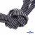 Шнурки #107-07, плоские 130 см, двухцветные цв.серый/чёрный - купить в Глазове. Цена: 23.03 руб.